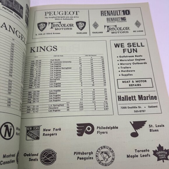 NHL Stanley Cup Vintage Program Signed By Garry Jarrett Oakland Golden Seals - Picture 6 of 8